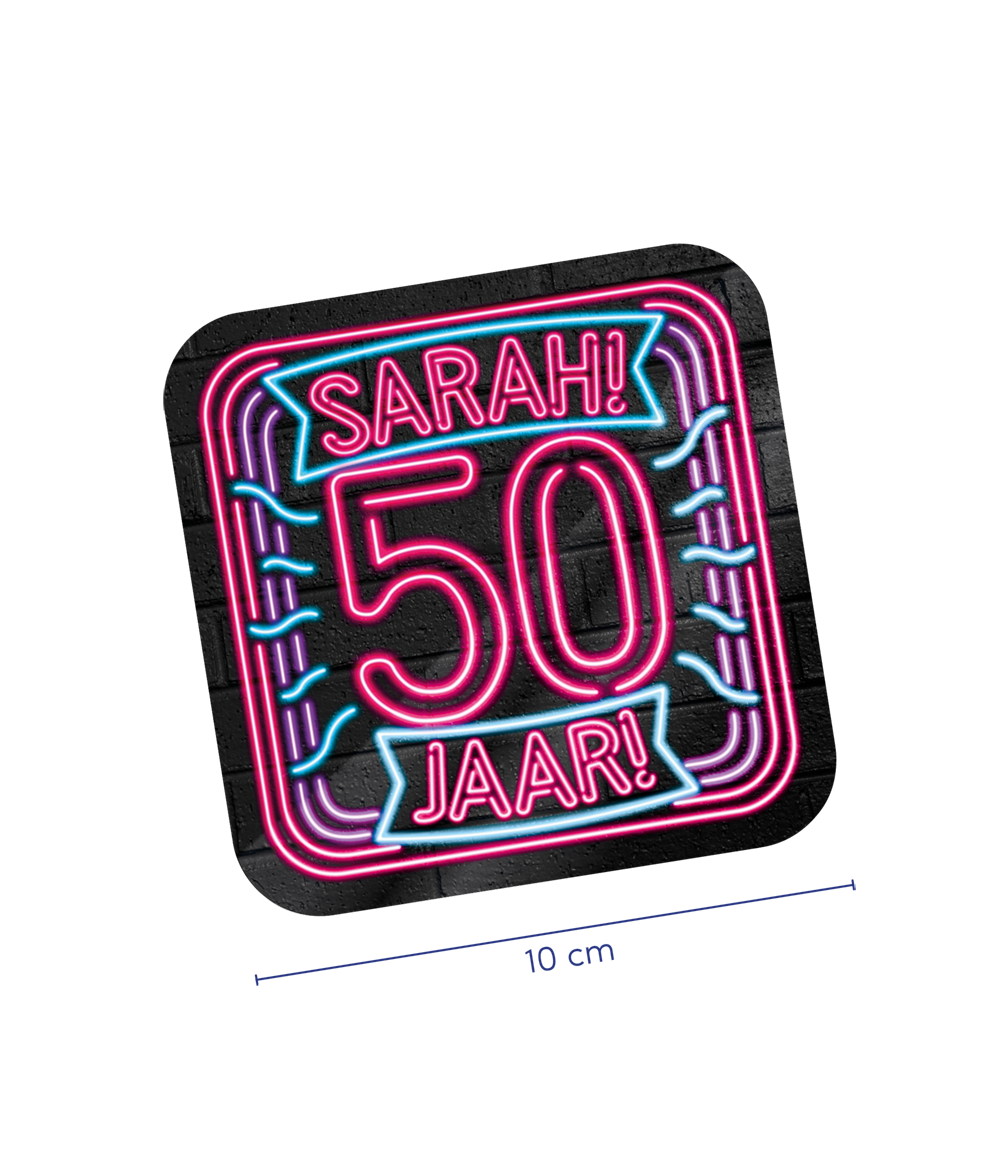 Neon onderzetters - Sarah OP=OP