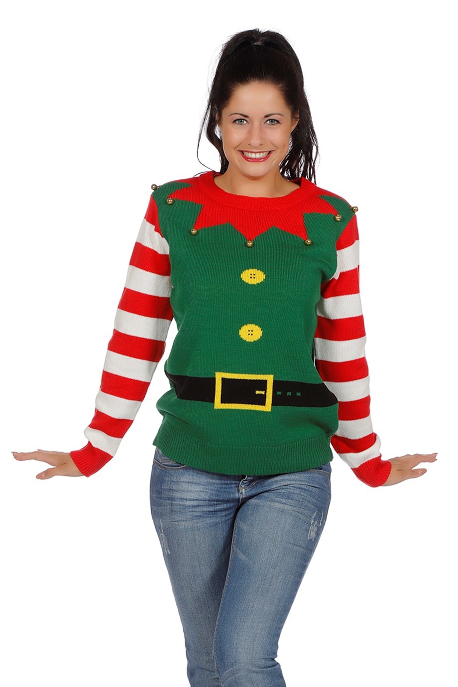 Kersttrui groen kerstelf