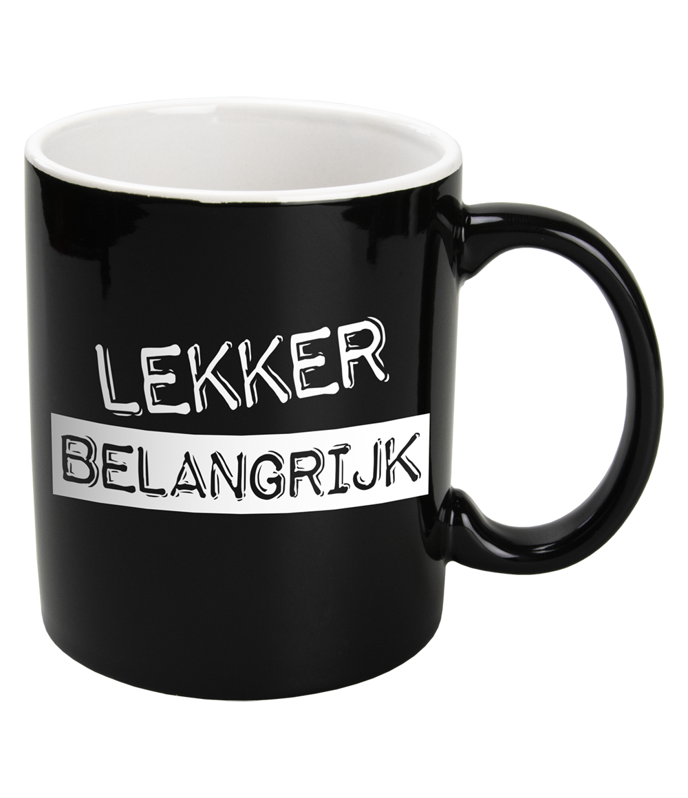 Black&White Mugs - Belangrijk-Black