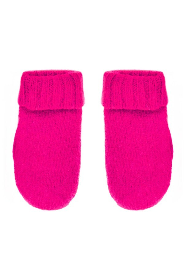Gebreide wanten kinderen pink