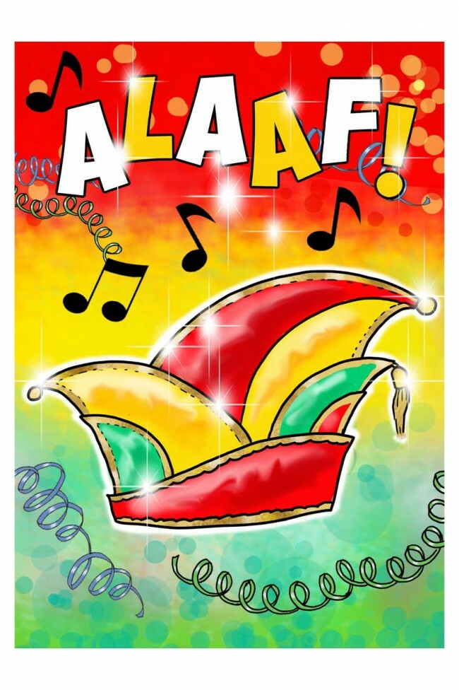 Raamsticker Alaaf 17 x 25 cm