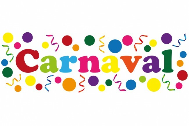 Raamsticker Carnaval 75x25
