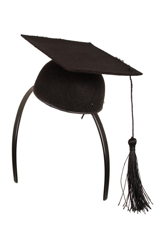 Afstudeerhoedje op haarbeugel