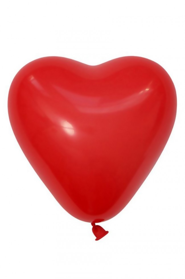 Ballonnen Hart rood 6 stuks