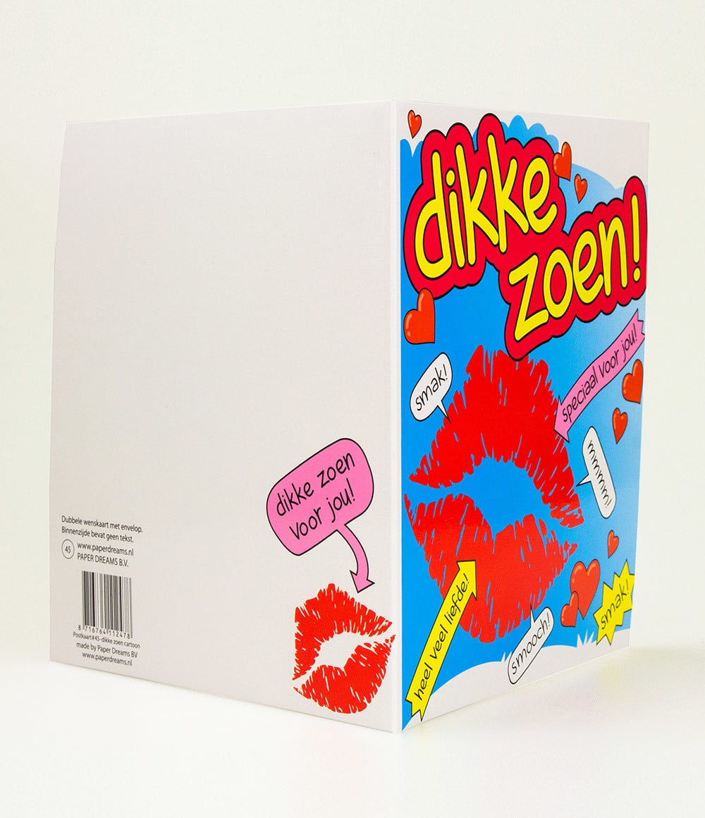 Coppens Wenskaarten Dikke Zoen Cartoon coppens kopen in de aanbieding