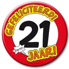 Button XL - 21 jaar
