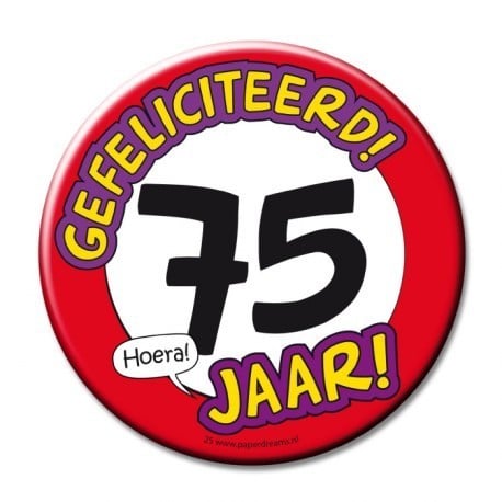 Button XL - 75 jaar
