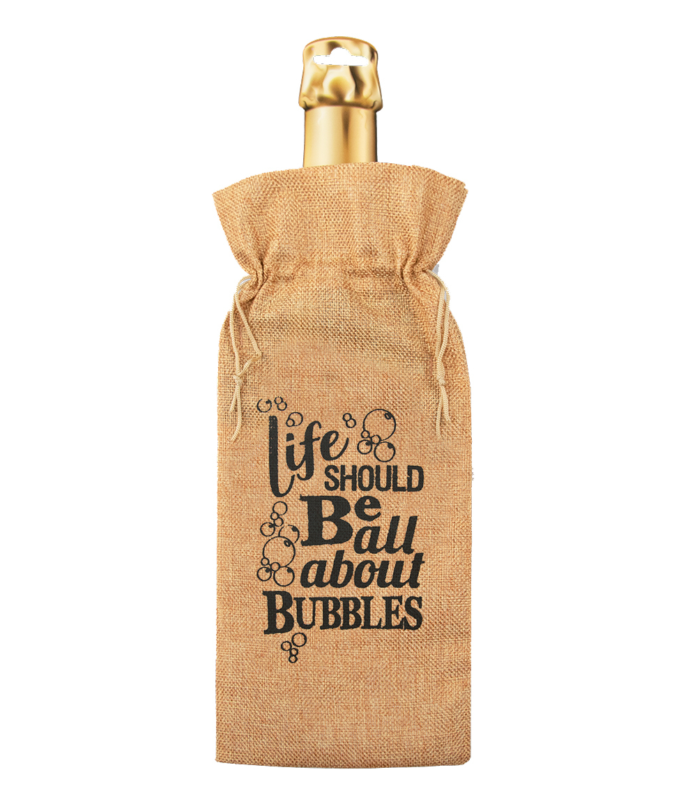 Bottle gift bag - Bubbles OP=OP