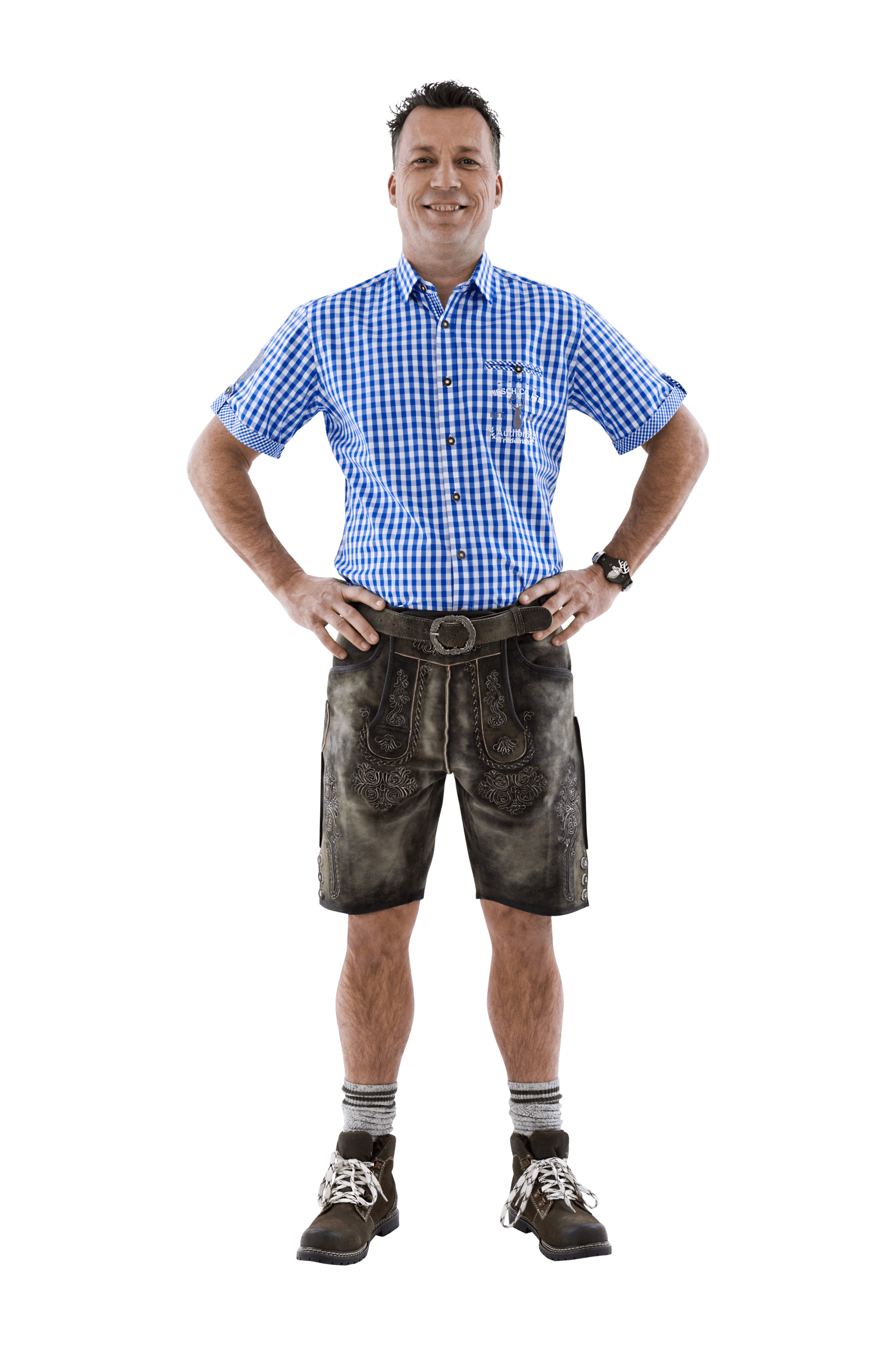 Trachtenhemd design blauw