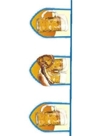 Vlaggenlijn bier fun 8 mtr 40x30cm