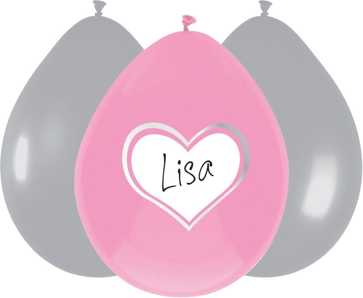 Ballonnen 6 stuks meisje