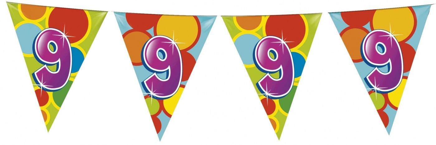 Vlaggenlijn leeftijd 9 jaar 10 meter