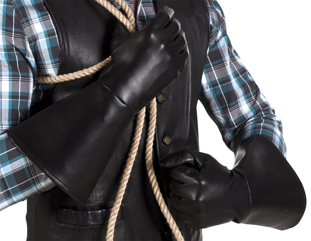 Lederlook handschoenen