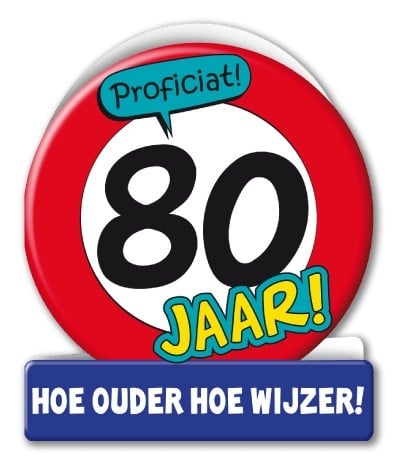 Coppens Wenskaarten 80 Jaar Verkeersbord coppens kopen in de aanbieding