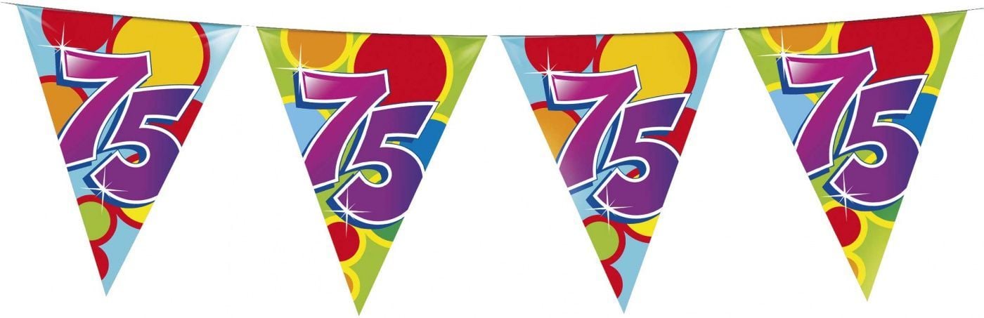 Vlaggenlijn leeftijd 75 jaar 10 meter OP=OP