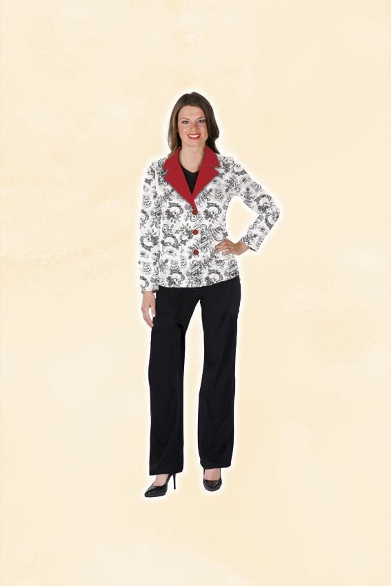 Colbert met doodshoofd Op=OP