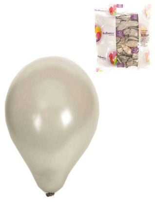Ballonnen 100x zilver