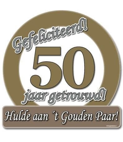 Coppens Huldeschild Special 50 Jaar Getrouwd coppens kopen in de aanbieding Coppens Huldeschild Special 50 Jaar Getrouwd coppens kopen in de aanbieding