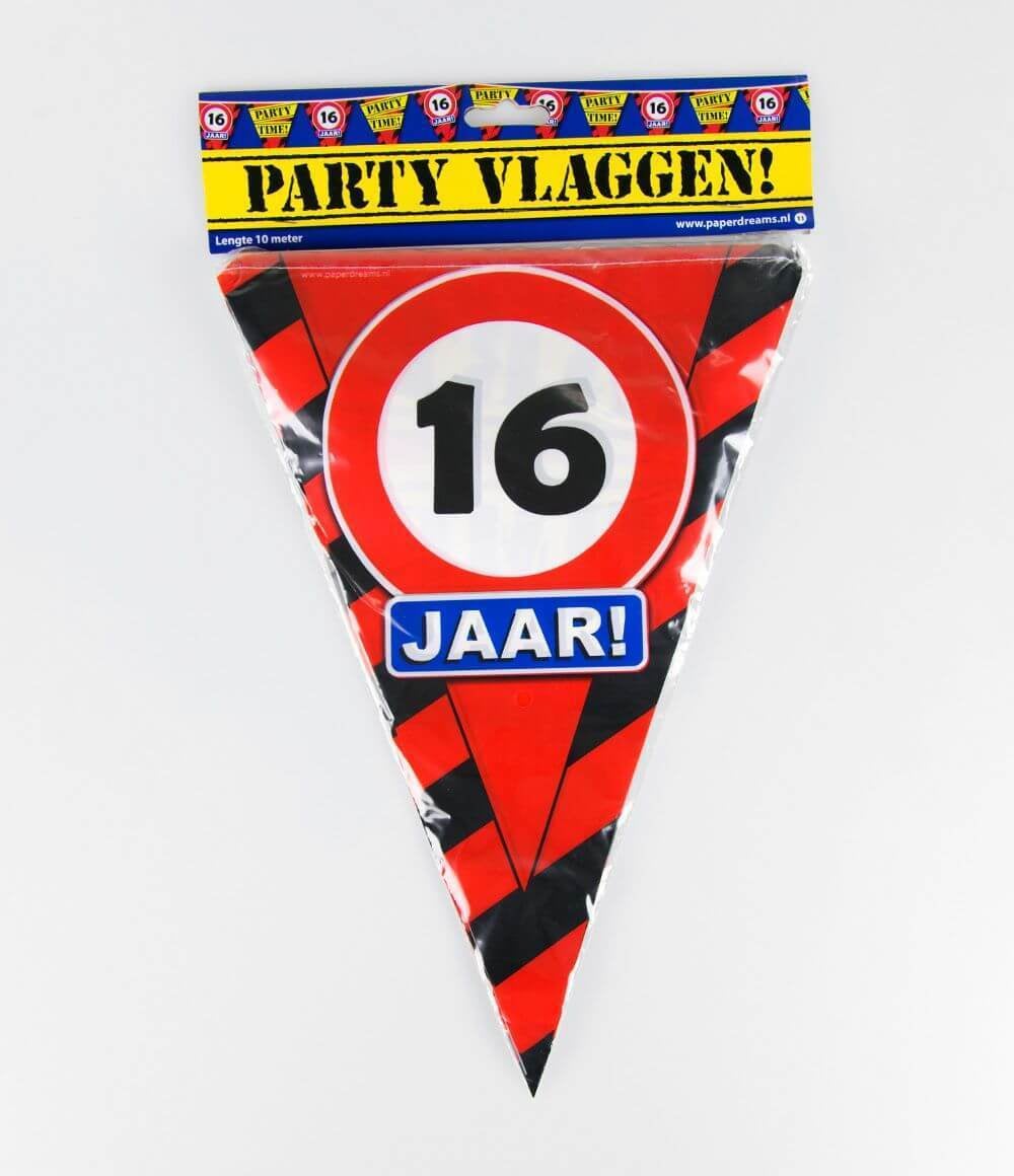 Coppens Party Vlaggen 16 Jaar coppens kopen in de aanbieding Coppens Party Vlaggen 16 Jaar coppens kopen in de aanbieding