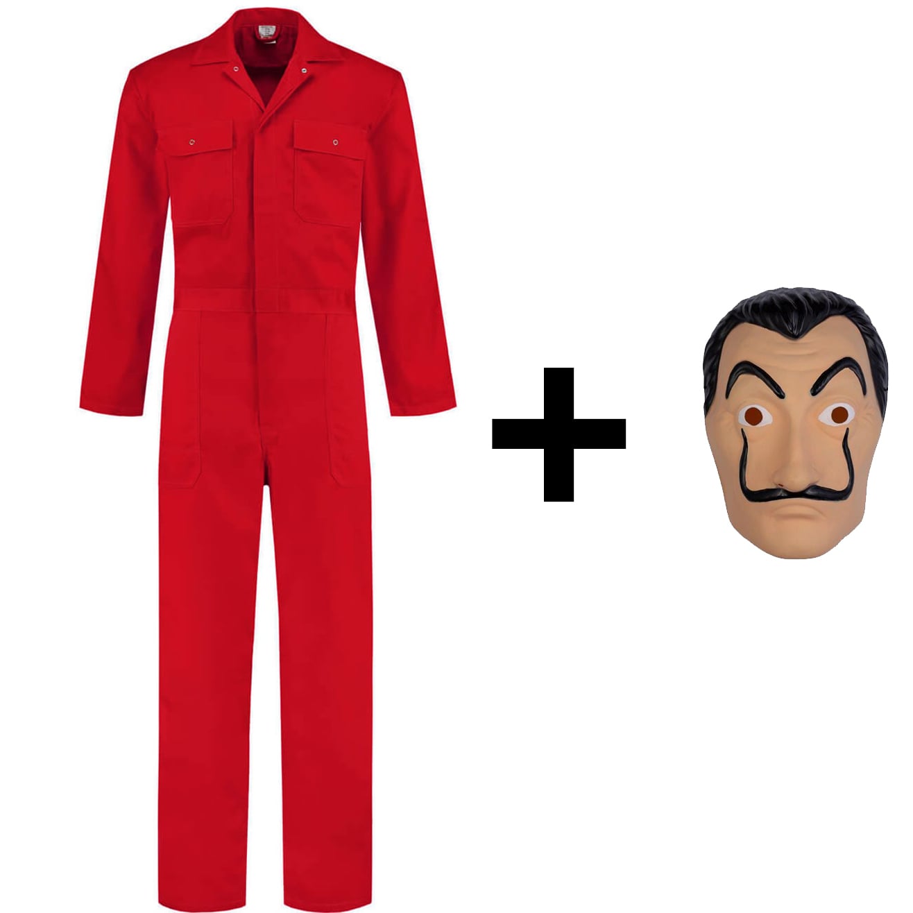 La casa de papel masker met rode overall Coppens Warenhuis