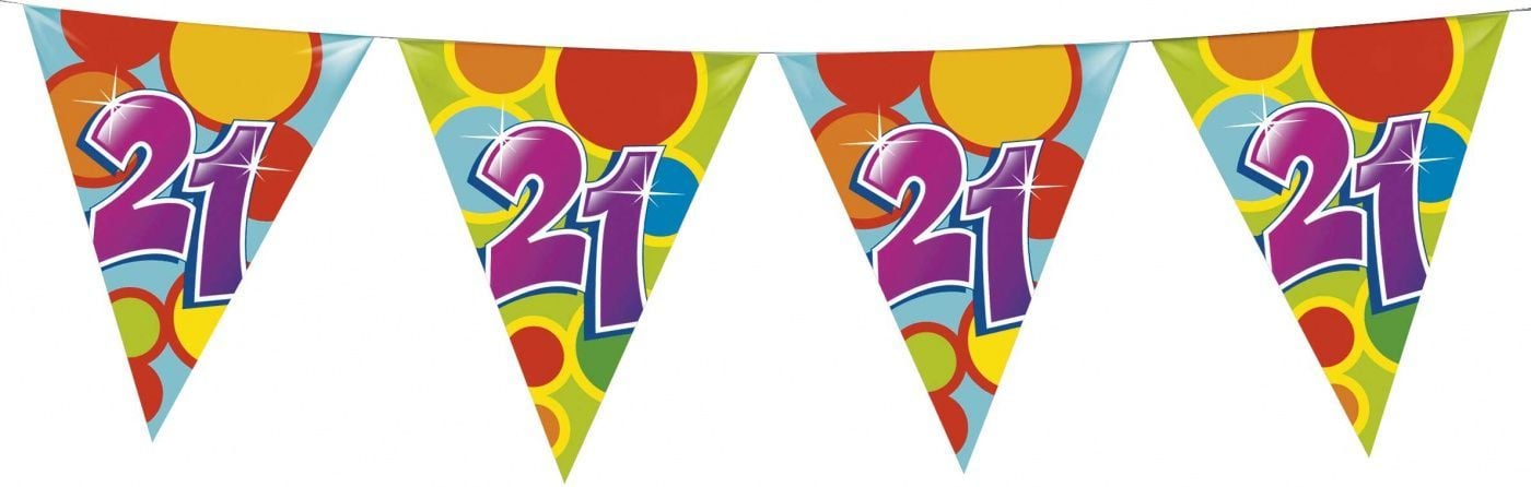 Vlaggenlijn leeftijd 21 jaar 10 meter