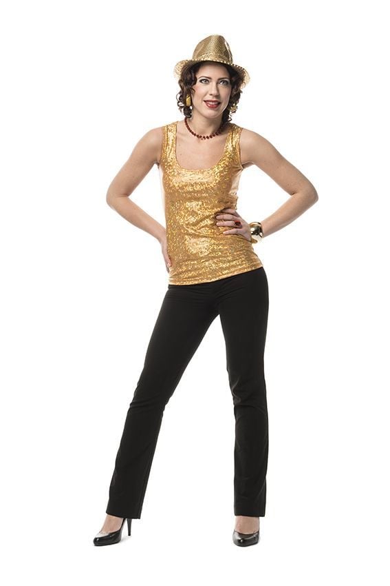 Coppens Stretch Hemd Hologram Goud coppens kopen in de aanbieding