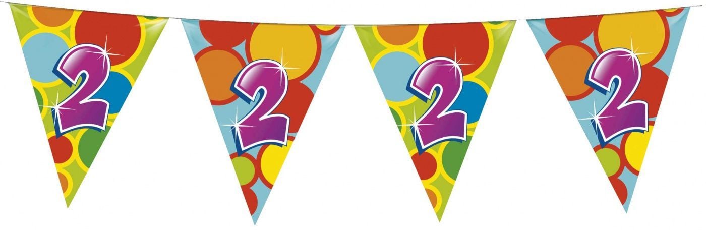 Vlaggenlijn leeftijd 2 jaar 10 meter