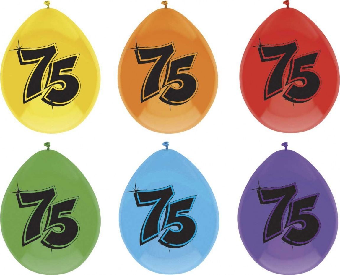 Coppens Ballon Leeftijd 6 Stuks 75 Jaar coppens kopen in de aanbieding
