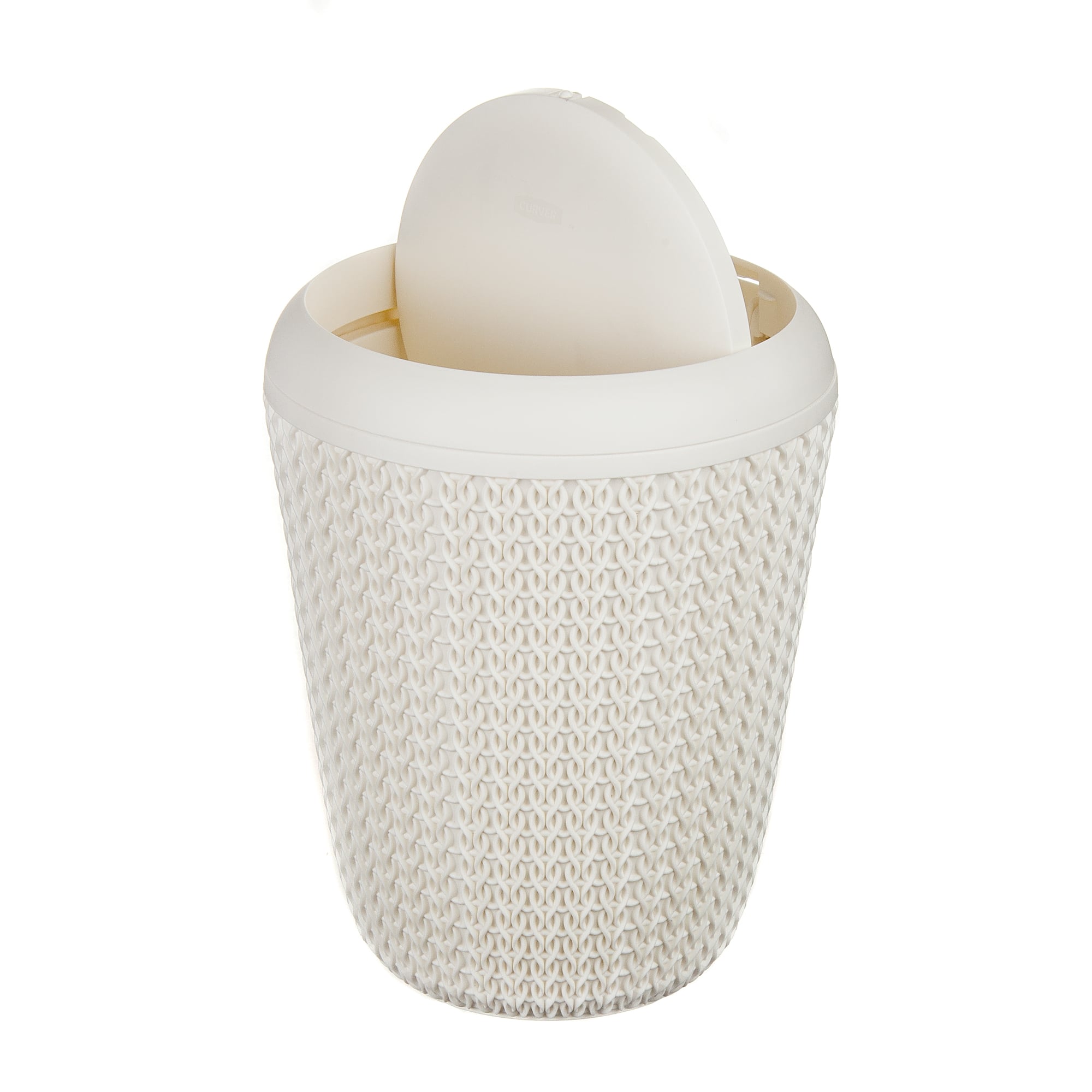 Curver Knit badkamer afvalbak 6ltr oasis white | Coppens Warenhuis Curver Knit badkamer afvalbak 6ltr oasis white | Coppens Warenhuis