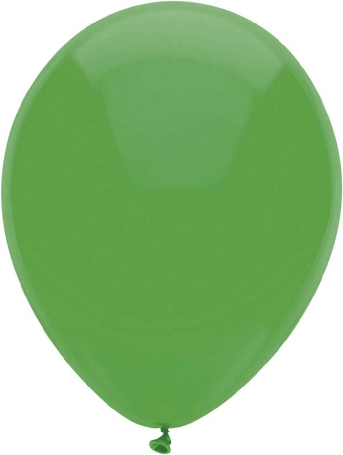 Ballonnen kerstgroen 10 stuks 25 cm.
