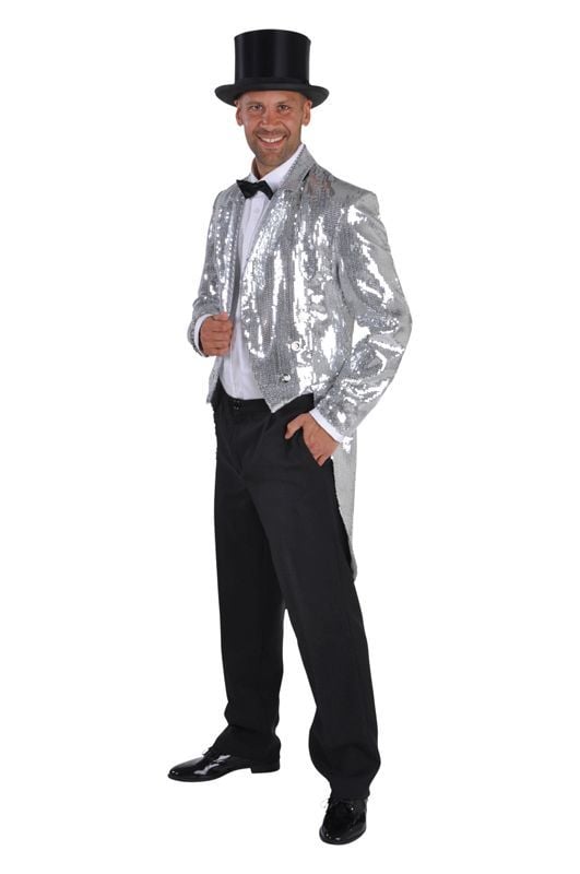 Slipjas pailletten zilver