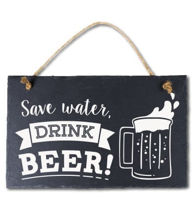 Coppens Leisteen Save Water Drink Beer coppens kopen in de aanbieding