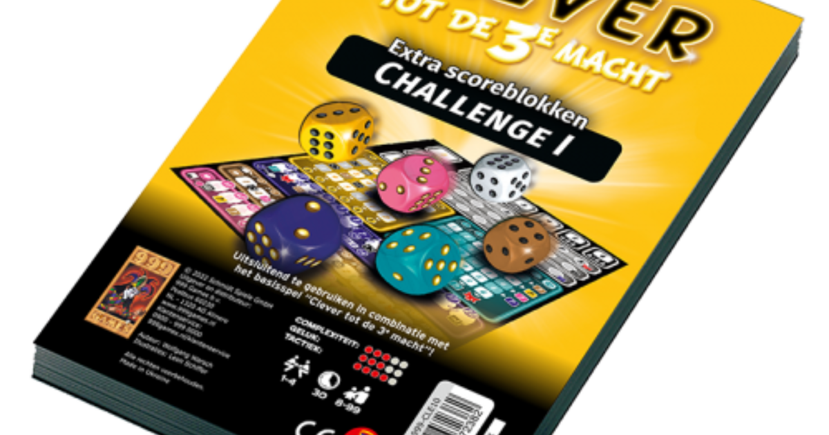 999 Games Scoreblok Clever tot de 3e macht… | Coppens Warenhuis
