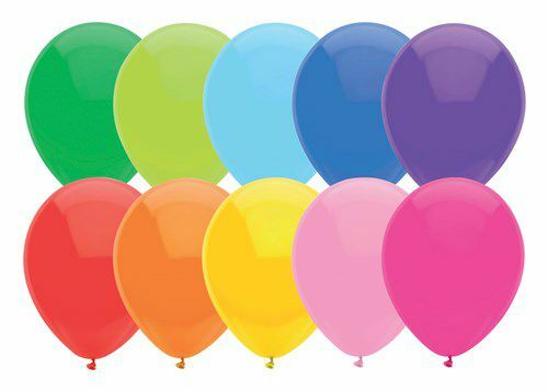 Ballonnen uni assorti 30cm 10 stuks