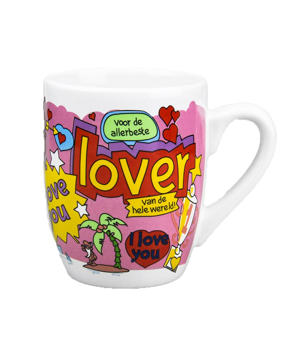 Cartoonmok Voor de allerbeste lover van de hele wereld!