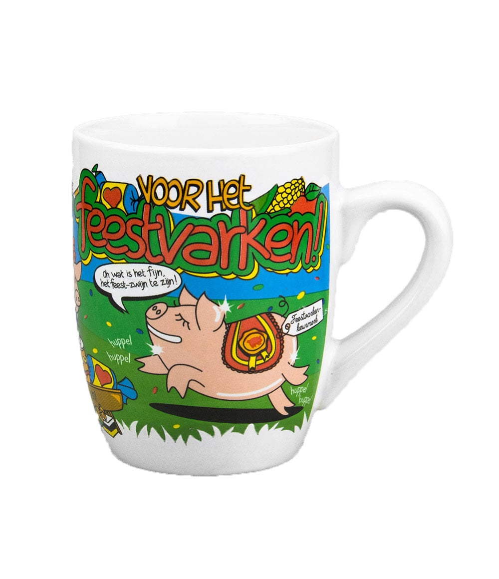 Mok voor het feestvarken