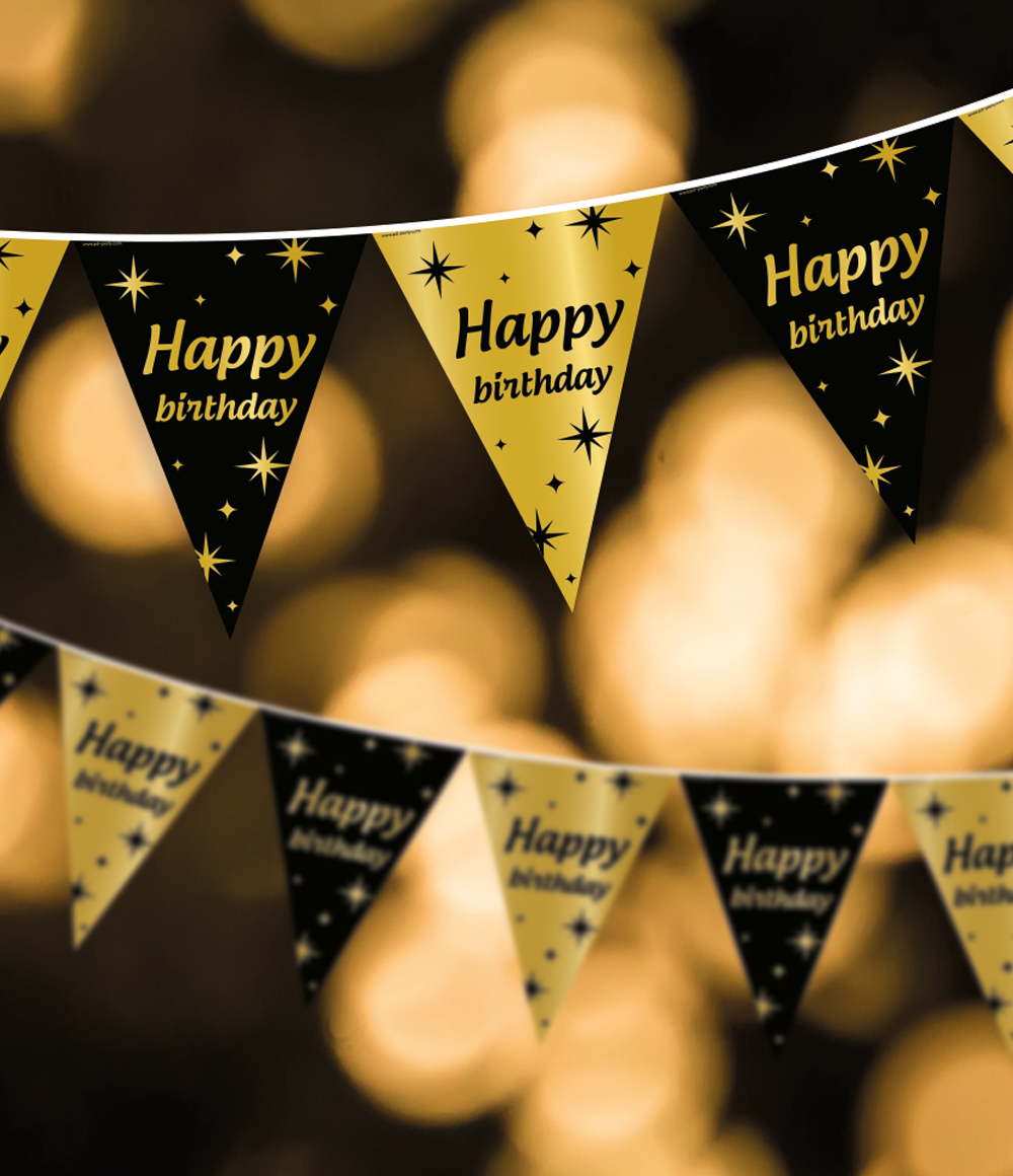 Classy Party flags foil - 16