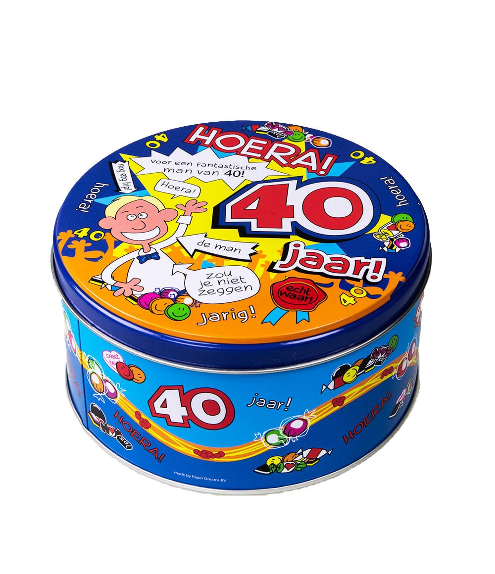 Snoeptrommel - 40 jaar man