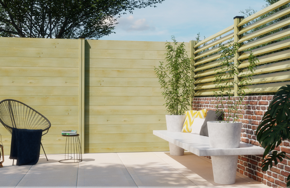 cloture en bois moderne