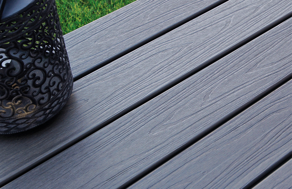 Terrasse composite gris ardoise