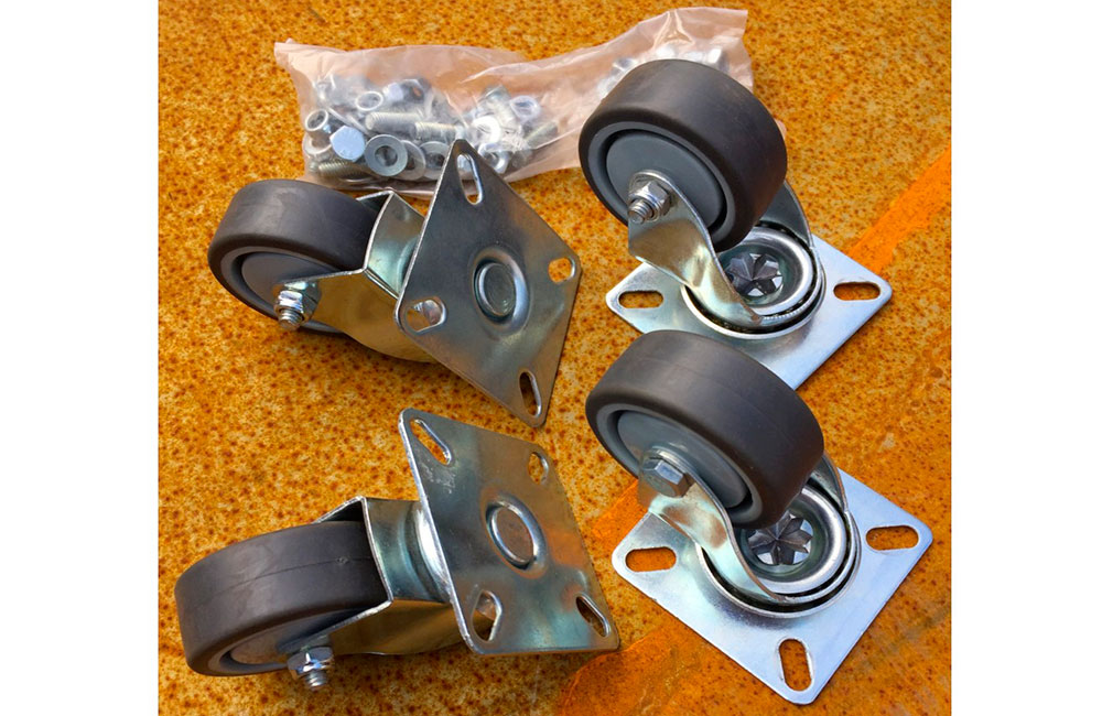 kit roulettes pour brasero grill
