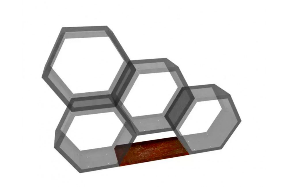 plaque de jonction pour rack à bûches