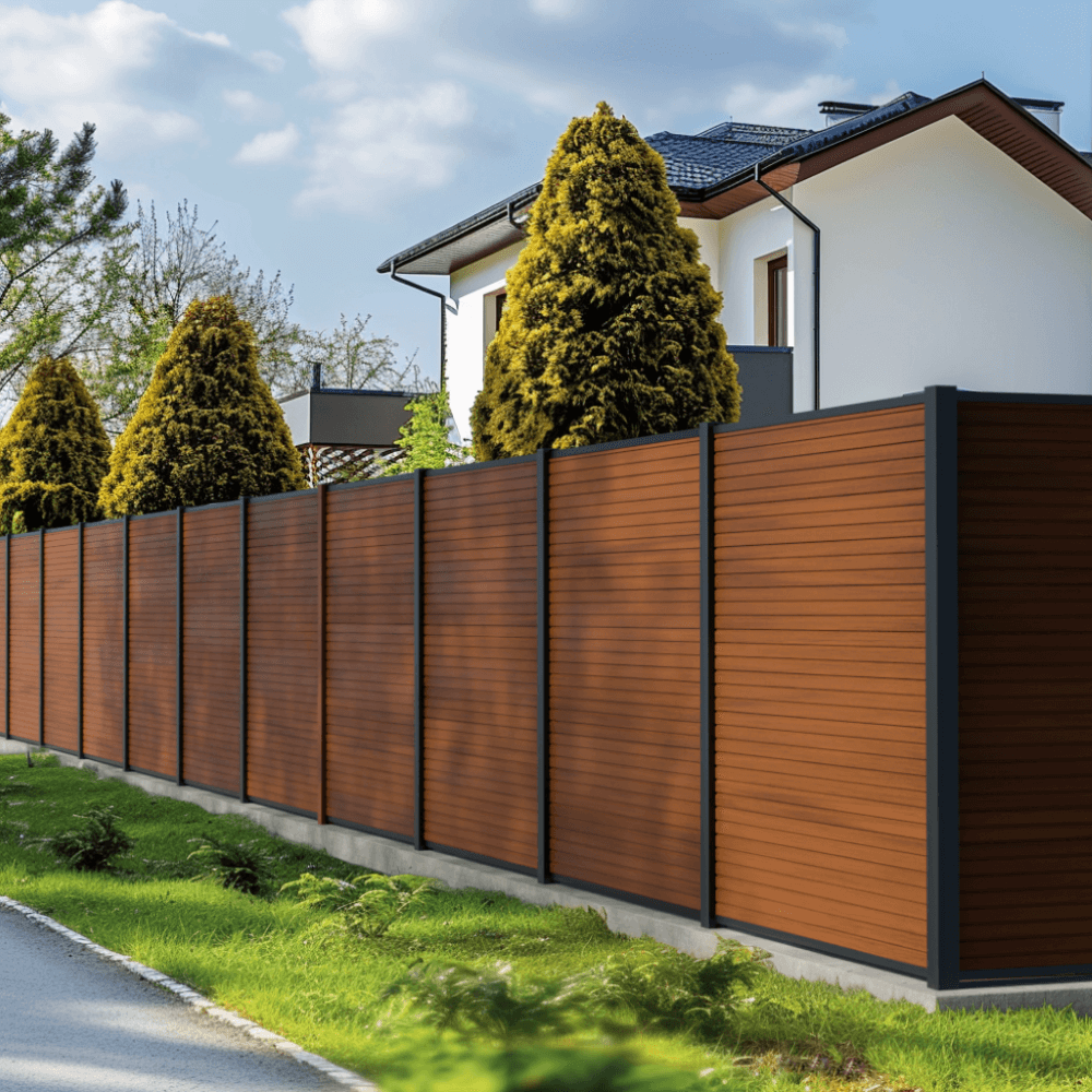 kit cloture en bois composite