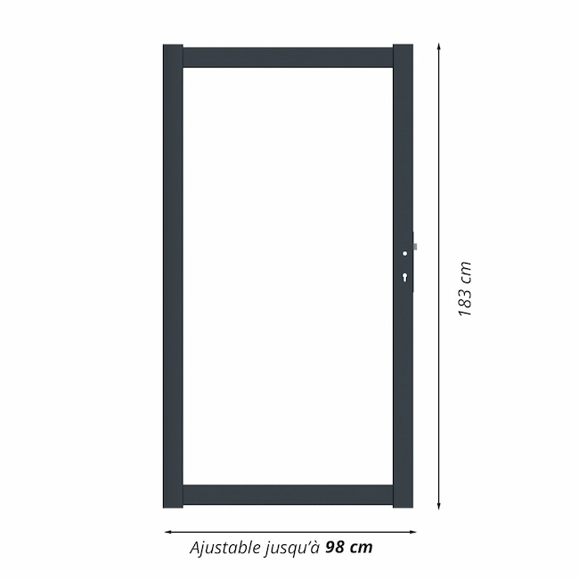 portillon cadre ajustable