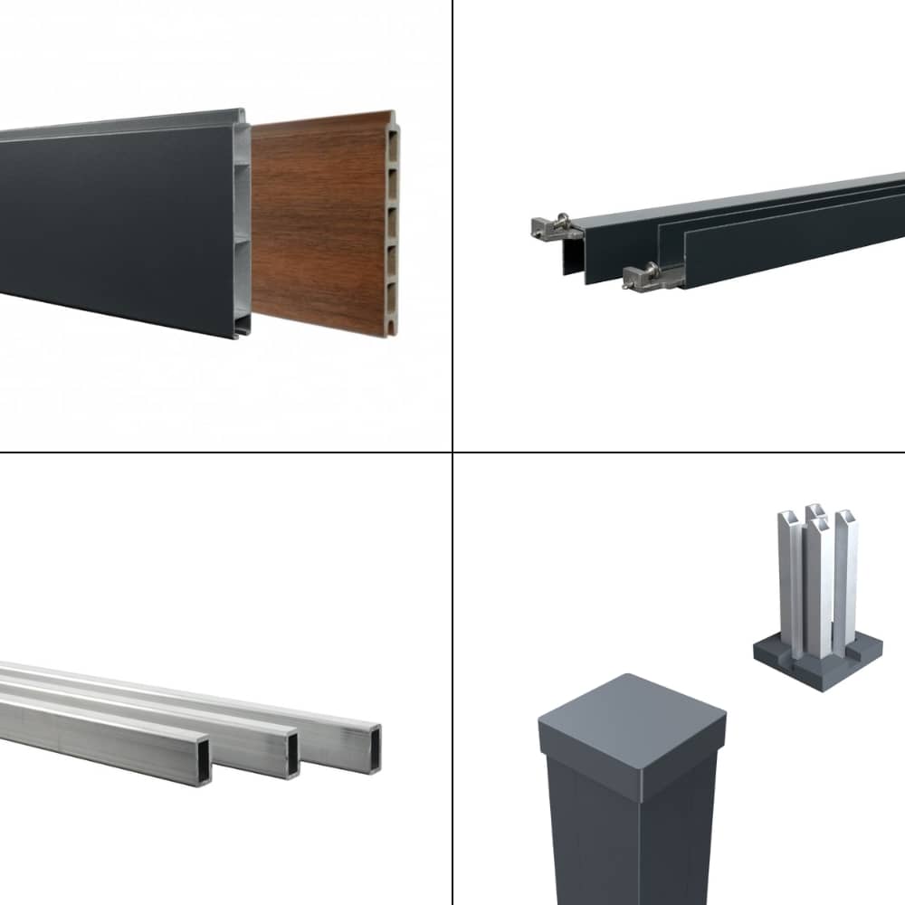 clôture aluminium en kit