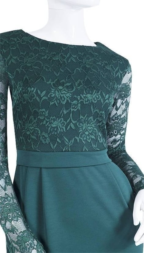 cocktailjurken groen groene cocktailjurk met lange mouwen de galazaak cocktailjurken groen groene cocktailjurk met lange mouwen de galazaak