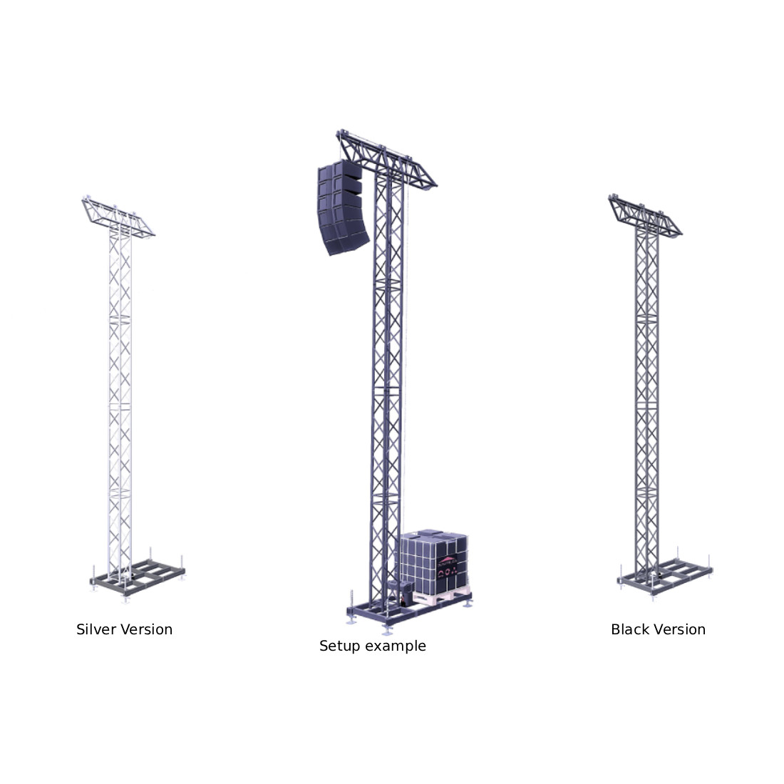 Duratruss DT 44/3-Top Section PA-Tower 3 Black thumbnail 2