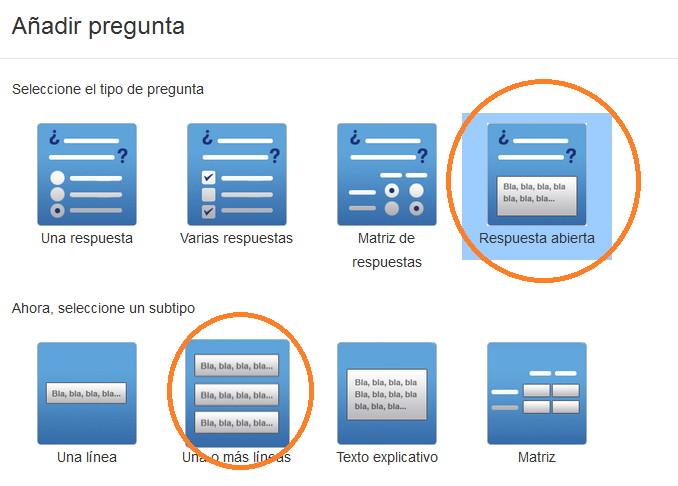 Crear pregunta