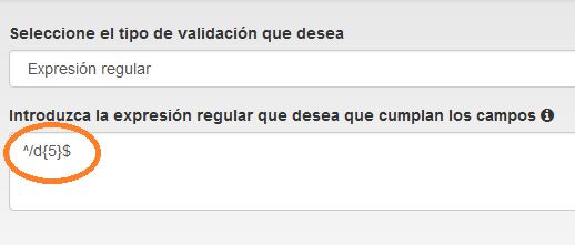 Pegar expresión regular