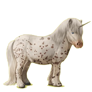 Poney licorne Shetland Bai Cerise